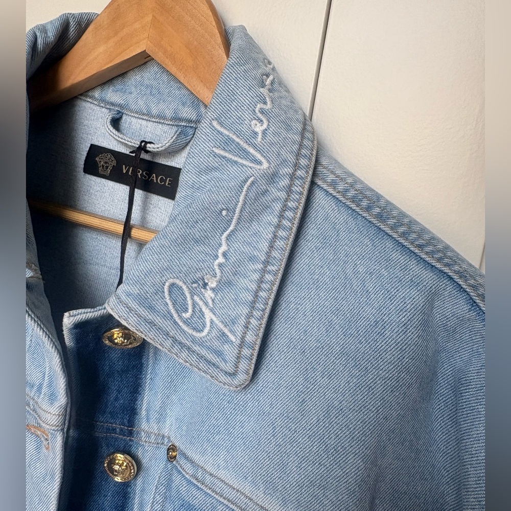 Authentic Versace Blue Denim Jacket